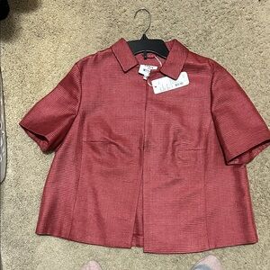 Saks Fifth Avenue Rust Textured Jacket